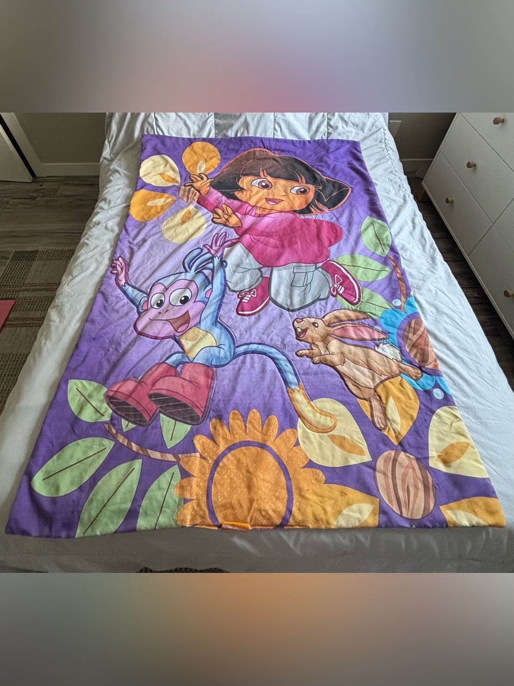 Dora the explorer and boots comforter kids twin size blanket